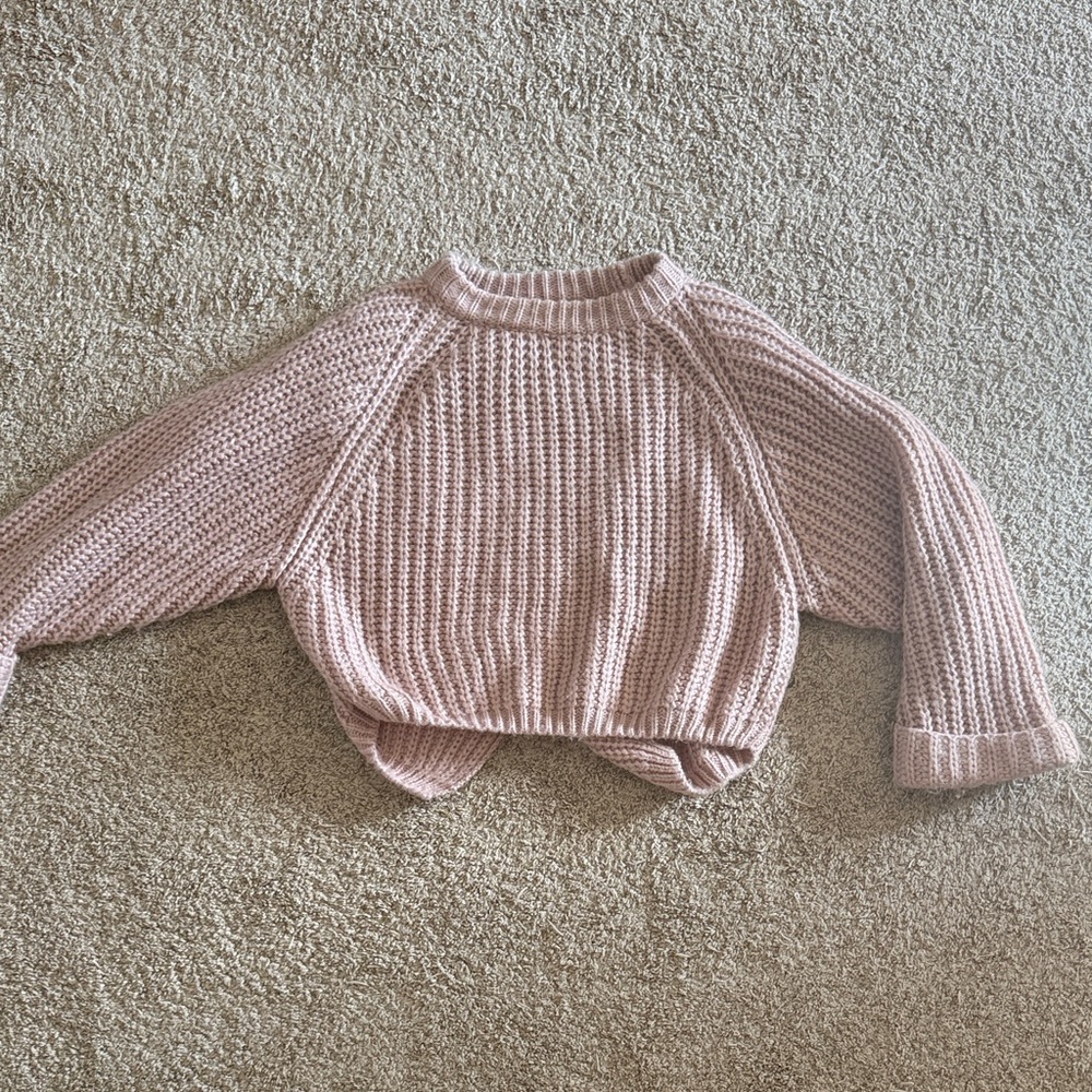 Cozy Pink Knit Sweater
